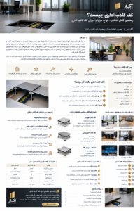 اینفوگرافیک کف کاذب اداری، مزایا، انواع و مراحل اجرا